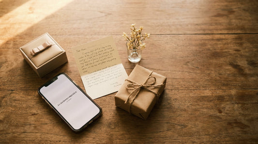 Flat lay of thoughtful anniversary gifts under 2000 pesos in the Philippines