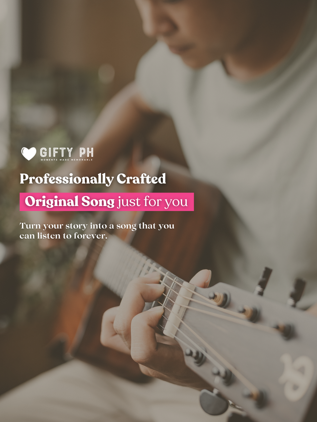 How Gifty PH creates your personalized song — professional songwriting and production