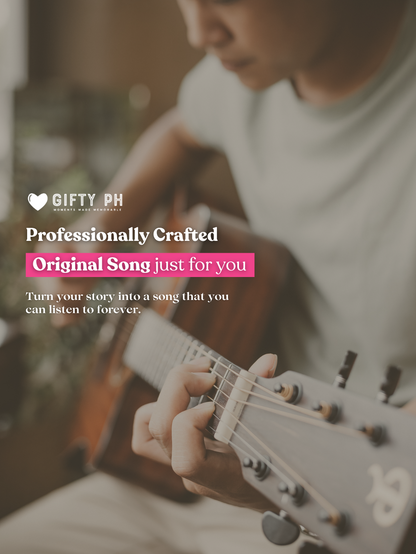 How Gifty PH creates your personalized song — professional songwriting and production