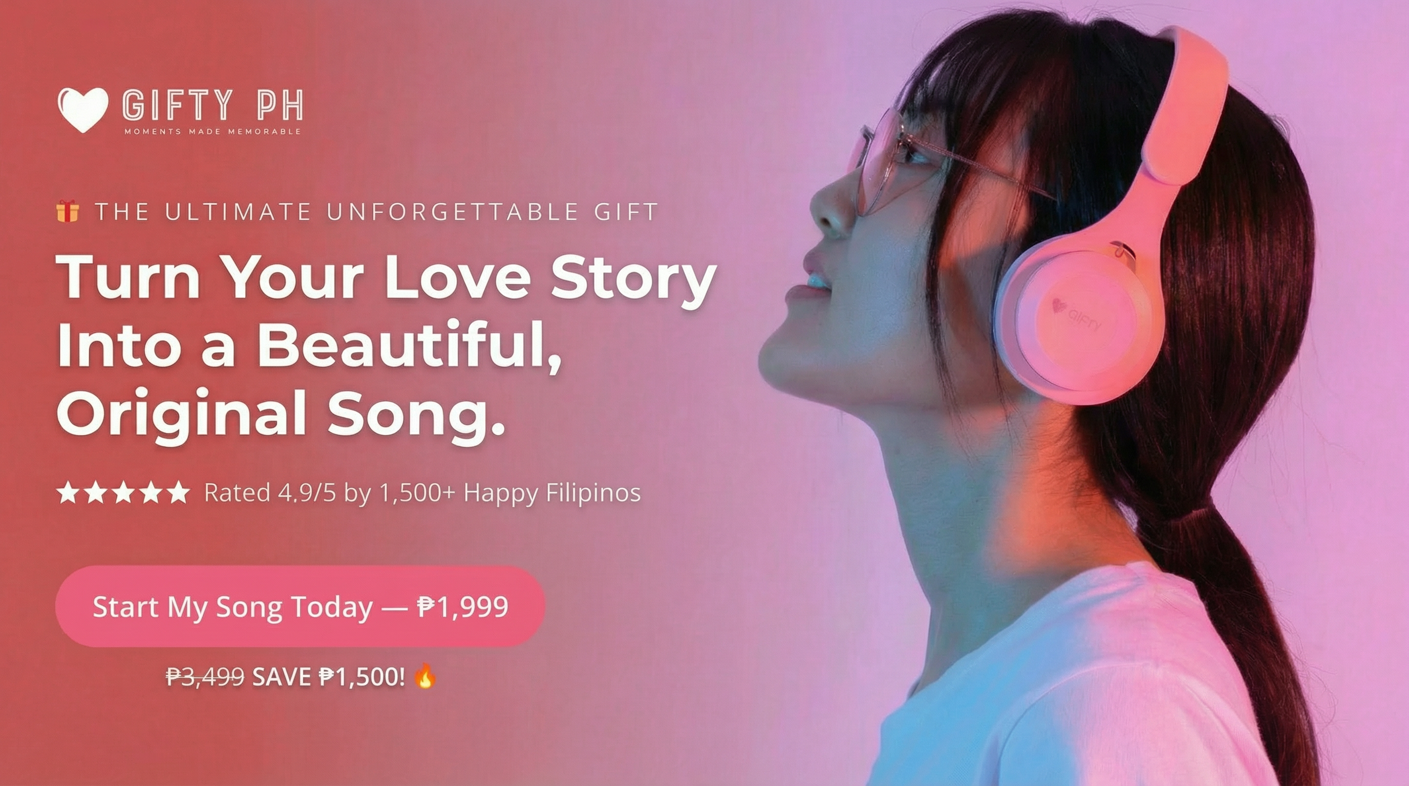 Personalized song from Gifty PH — custom music gifts for birthdays, weddings, and special occasions in the Philippines